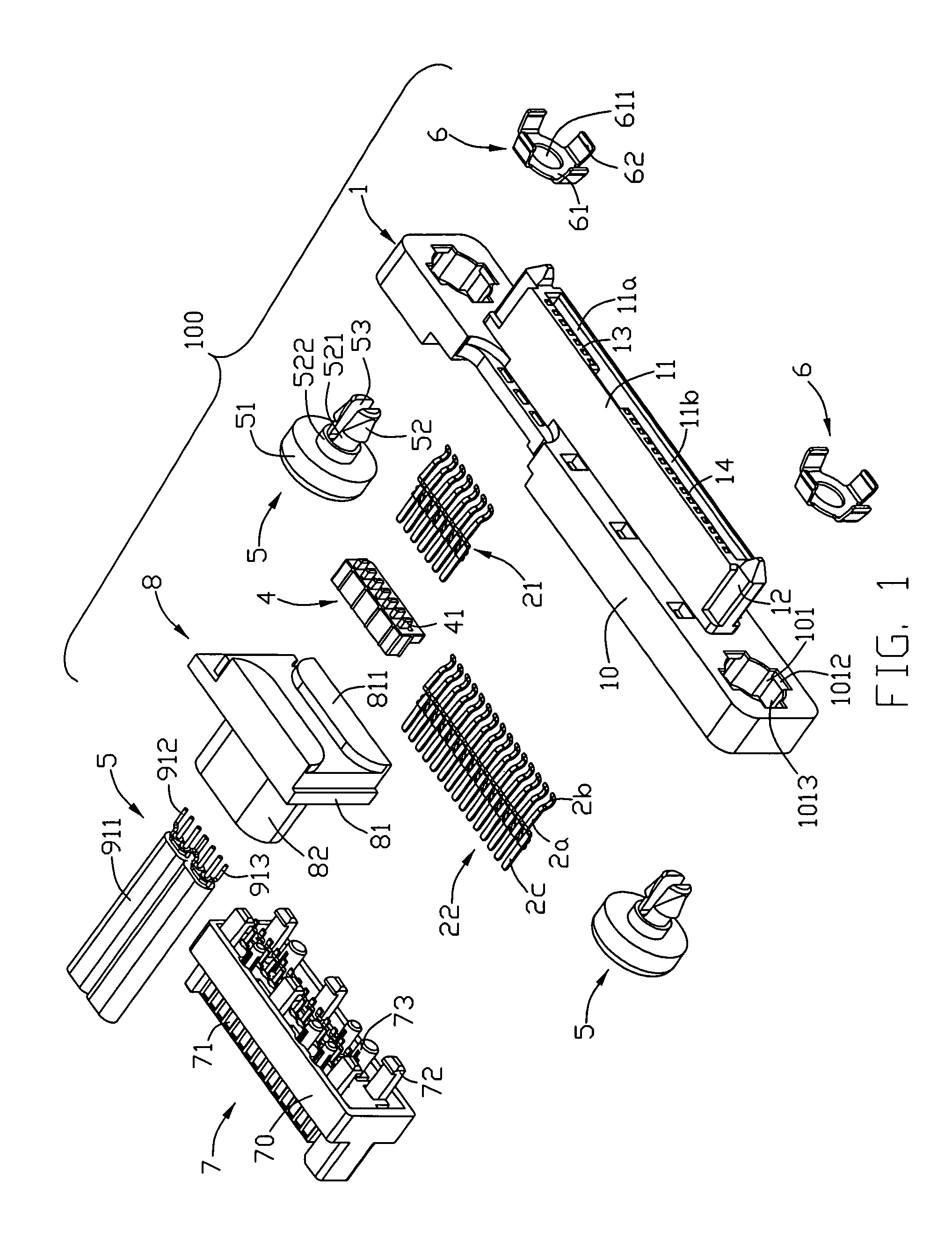 Cable connector assembly having improved fixing member