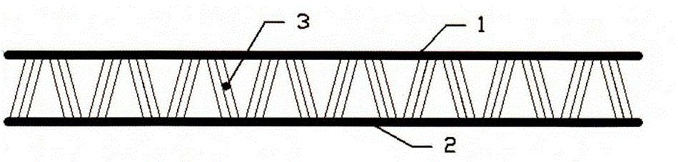 Vertical core material woven fabric