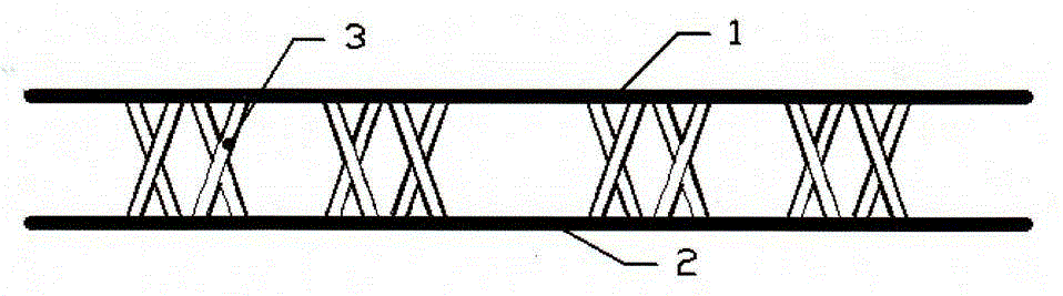 Vertical core material woven fabric