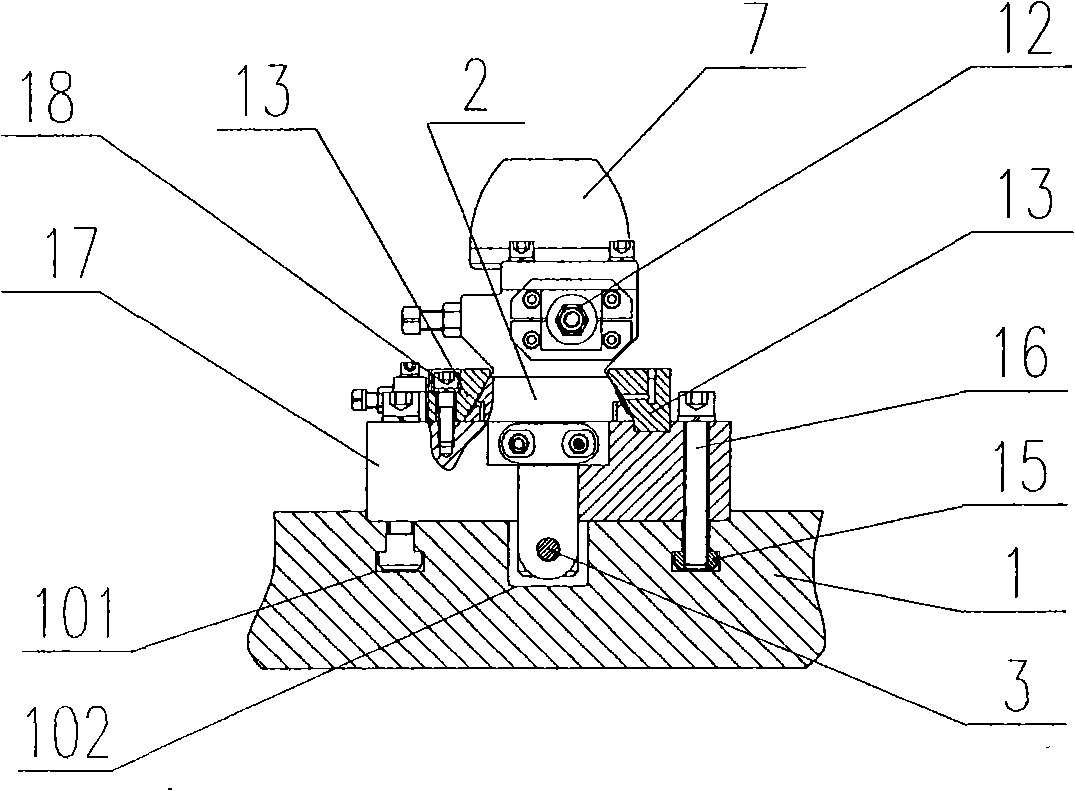 Adjustment method of inner-profile radial floating tool rest and tool