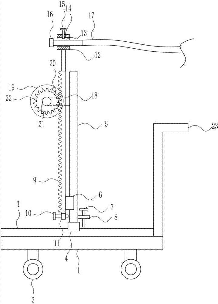 Low-floor fire extinguishing auxiliary equipment for firefighting