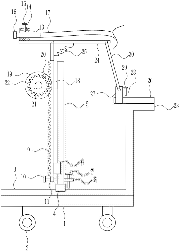 Low-floor fire extinguishing auxiliary equipment for firefighting