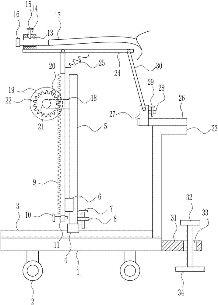 Low-floor fire extinguishing auxiliary equipment for firefighting