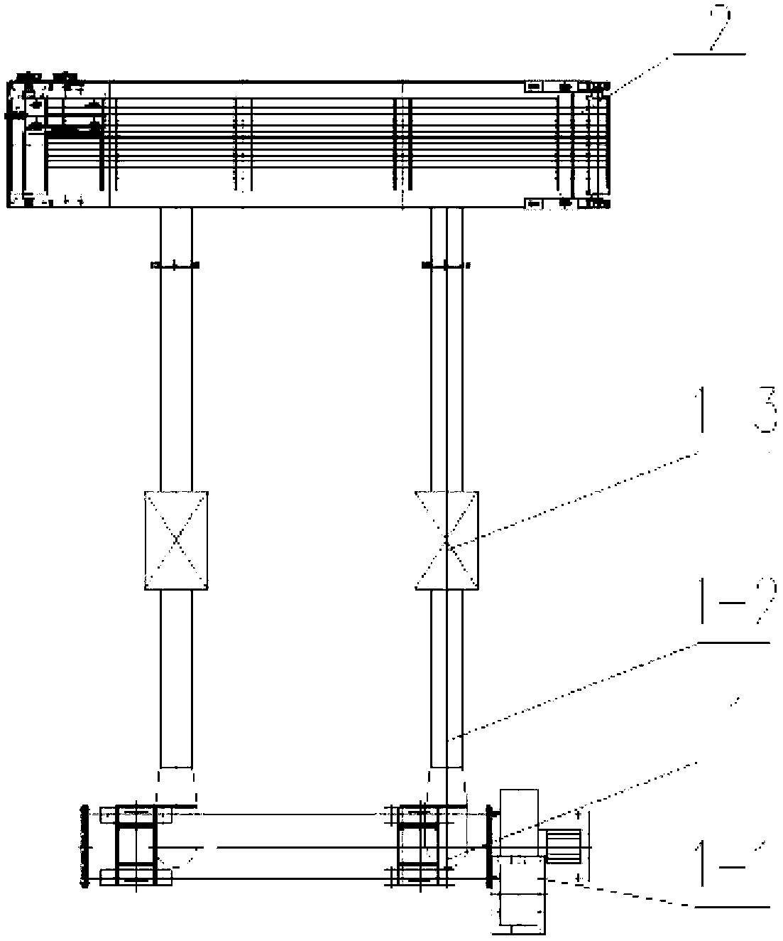 Online amorphous ribbon conveying equipment and realization method thereof