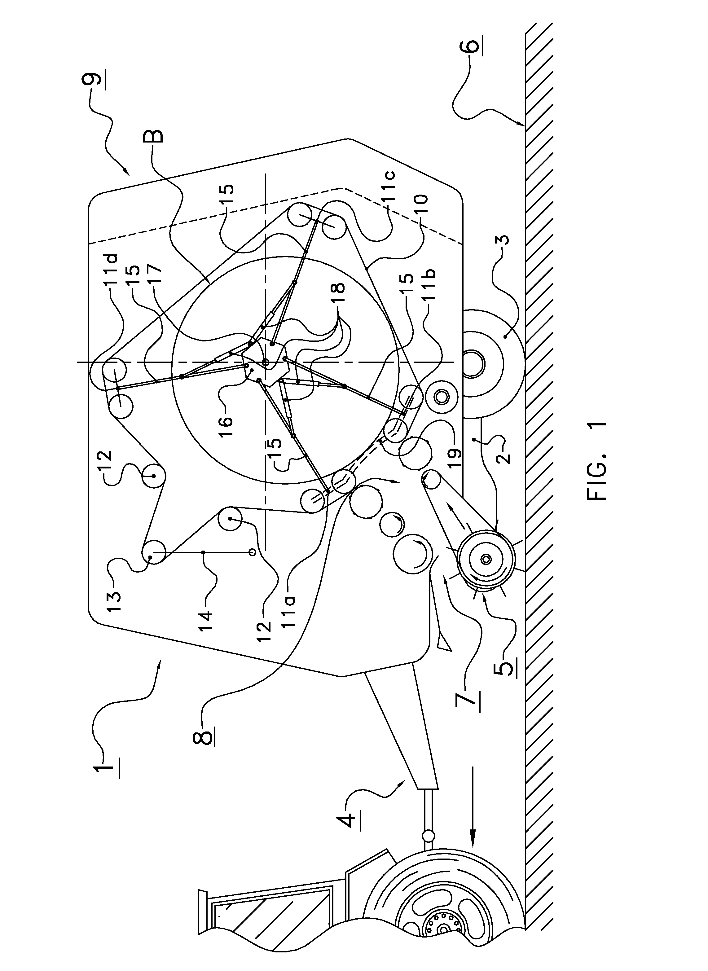 Baling device to form bales of crop material