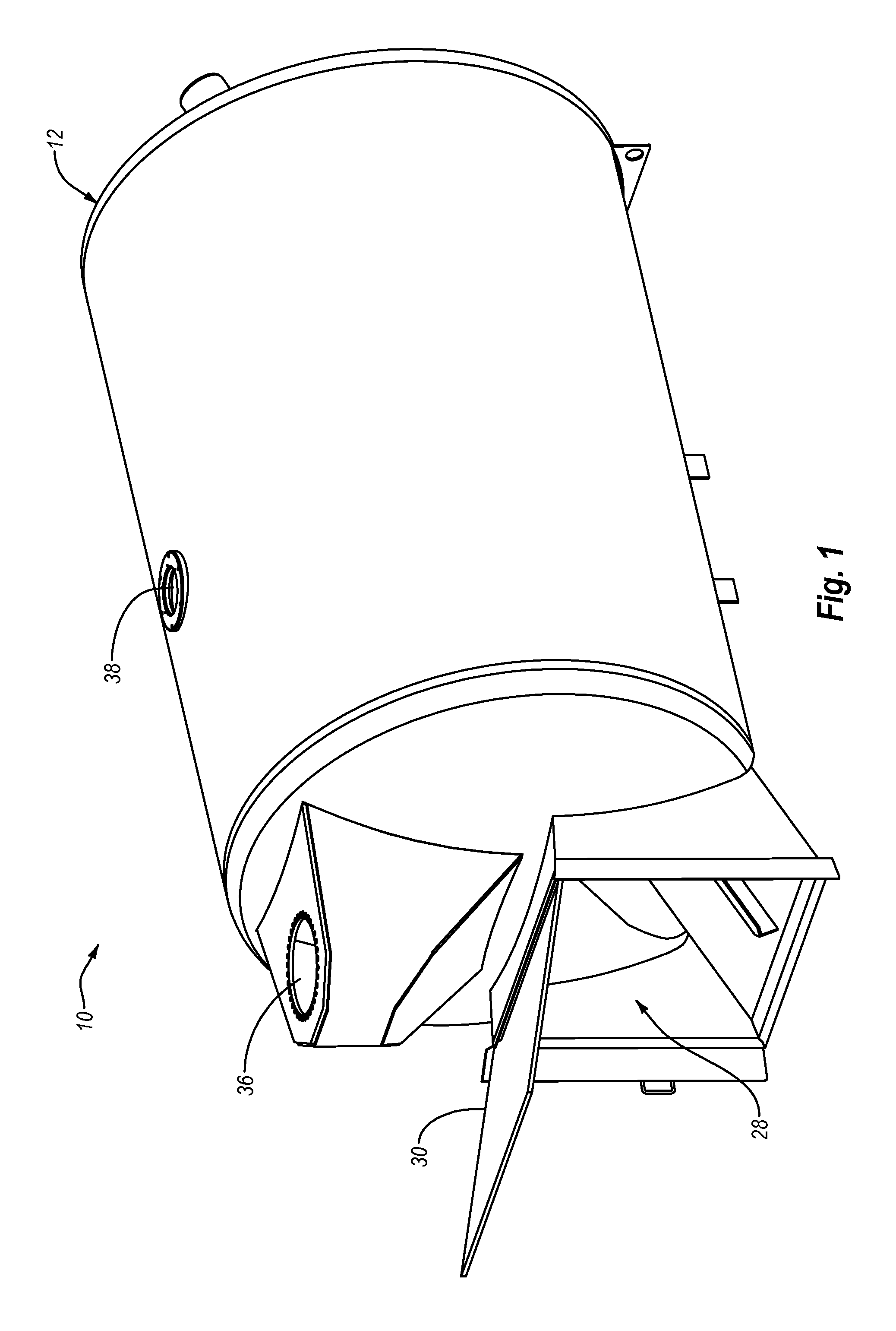 Systems and devices for removing materials from vacuum truck tanks