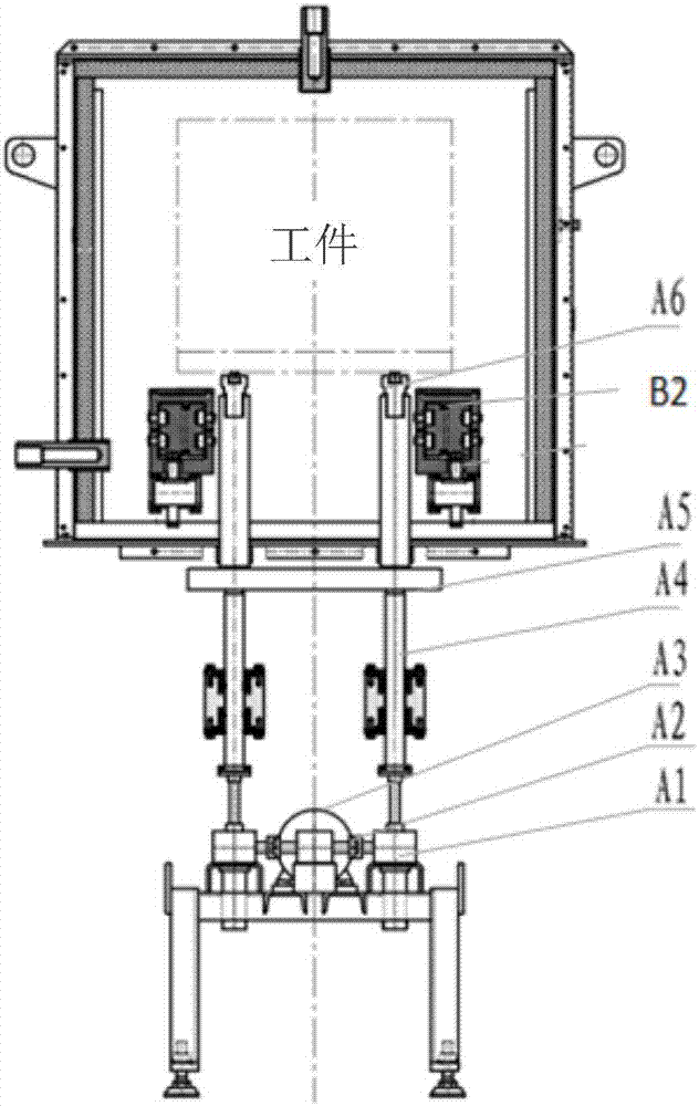 Feeding system of double-chamber vacuum furnace used for thermal treatment