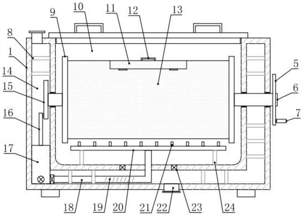 A kind of storage device for ion exchange resin