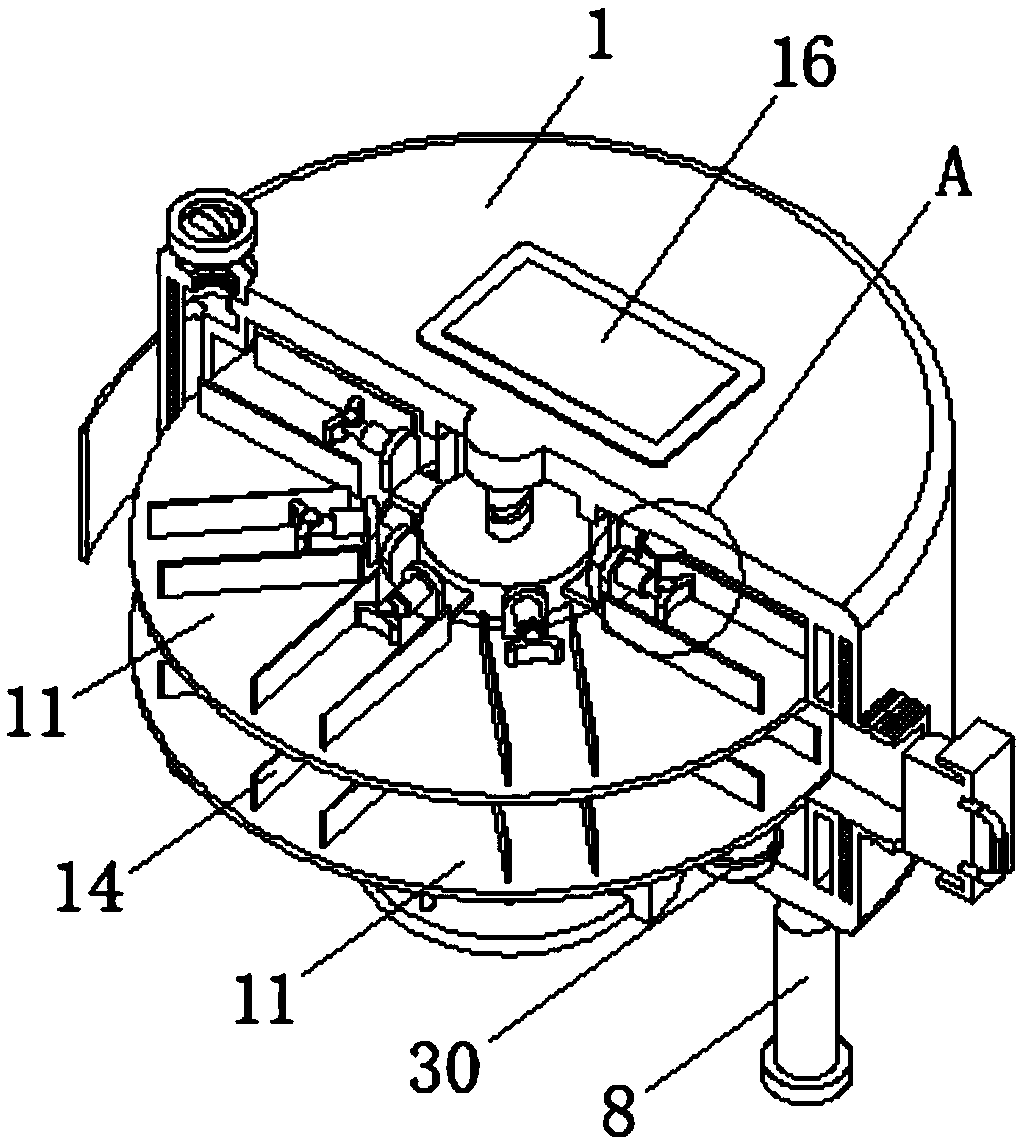 Stem cell cryogenic storage device with high internal space utilization rate