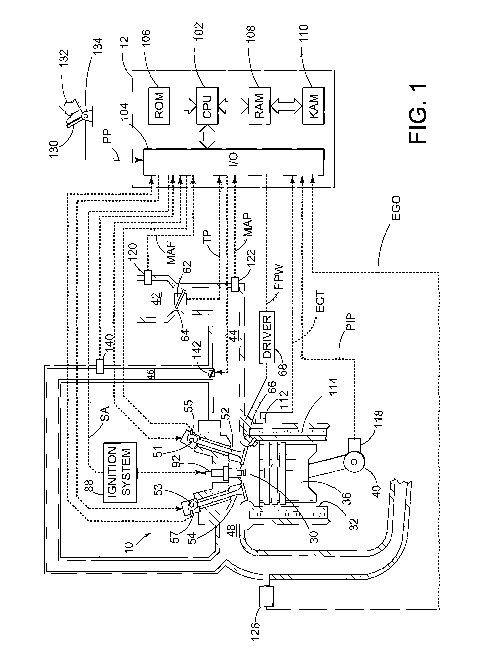 Vehicle surge and spark timing control