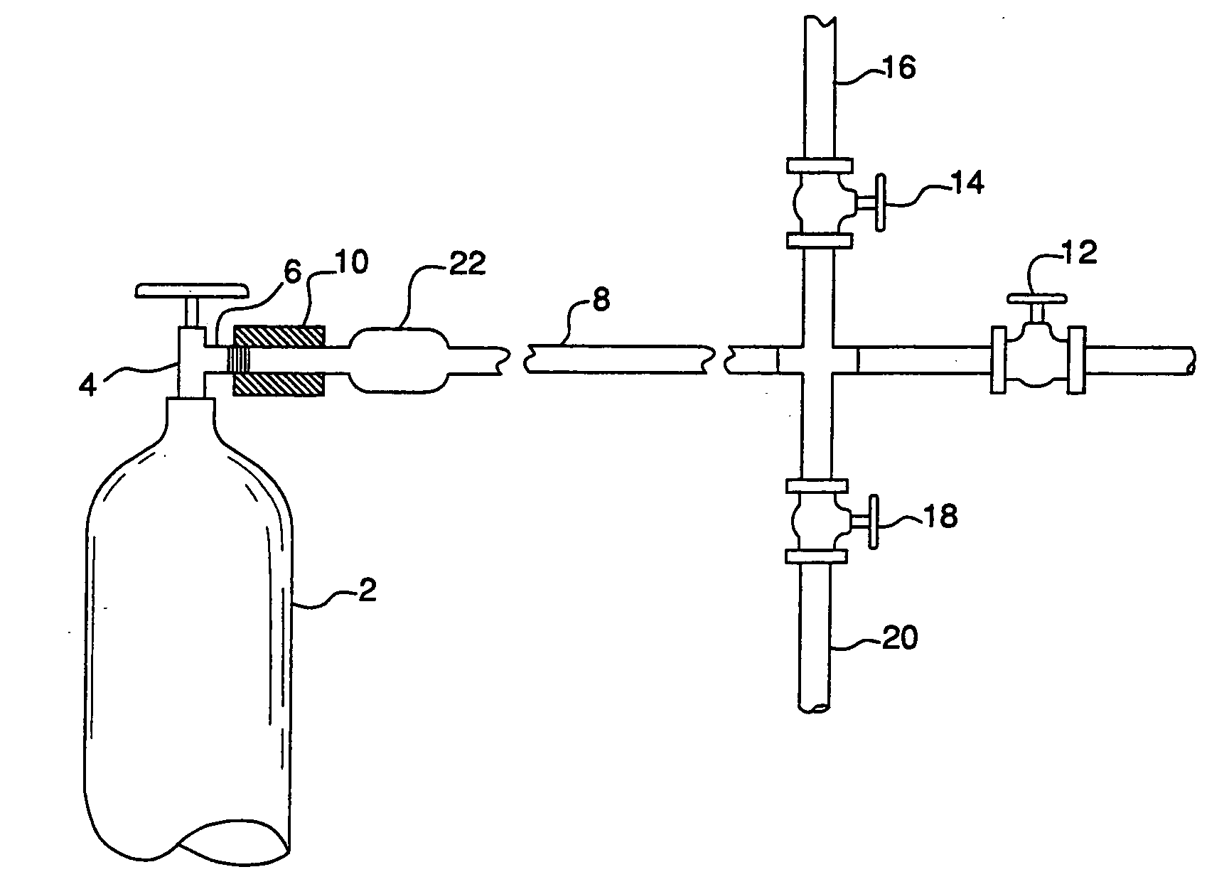 Enhanced purge effect in gas conduit