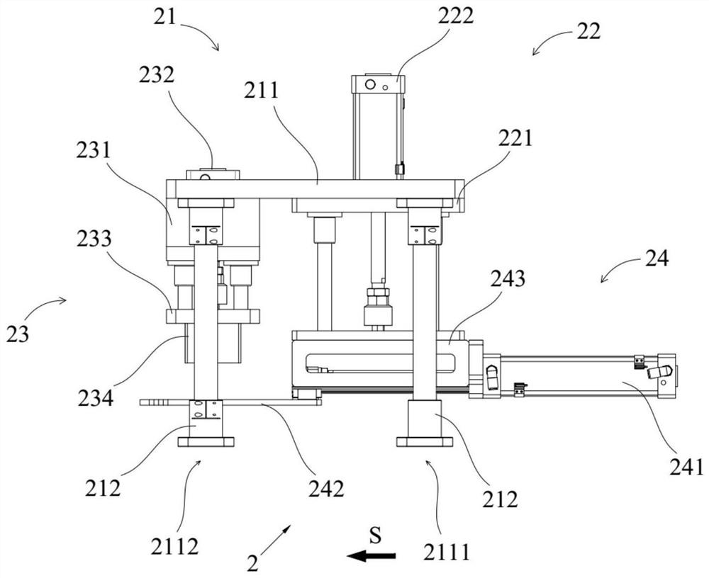 Storage battery cell pushing-out and recycling assembly line