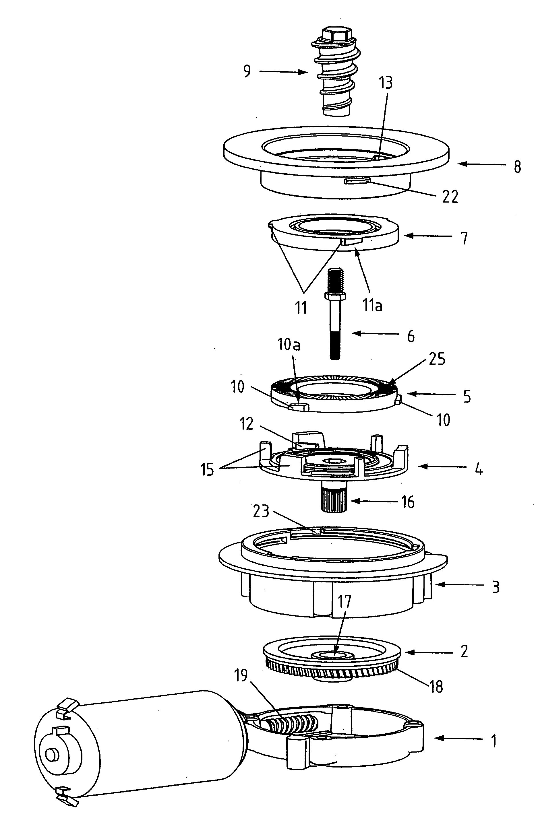 Coffee grinder assembly for a coffee machine