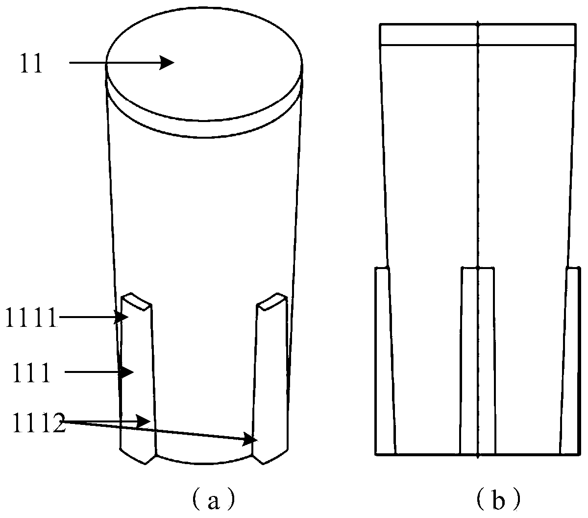 Demolding integrated mold for inner wall grid high rib barrel-shaped thin-wall part and forming method