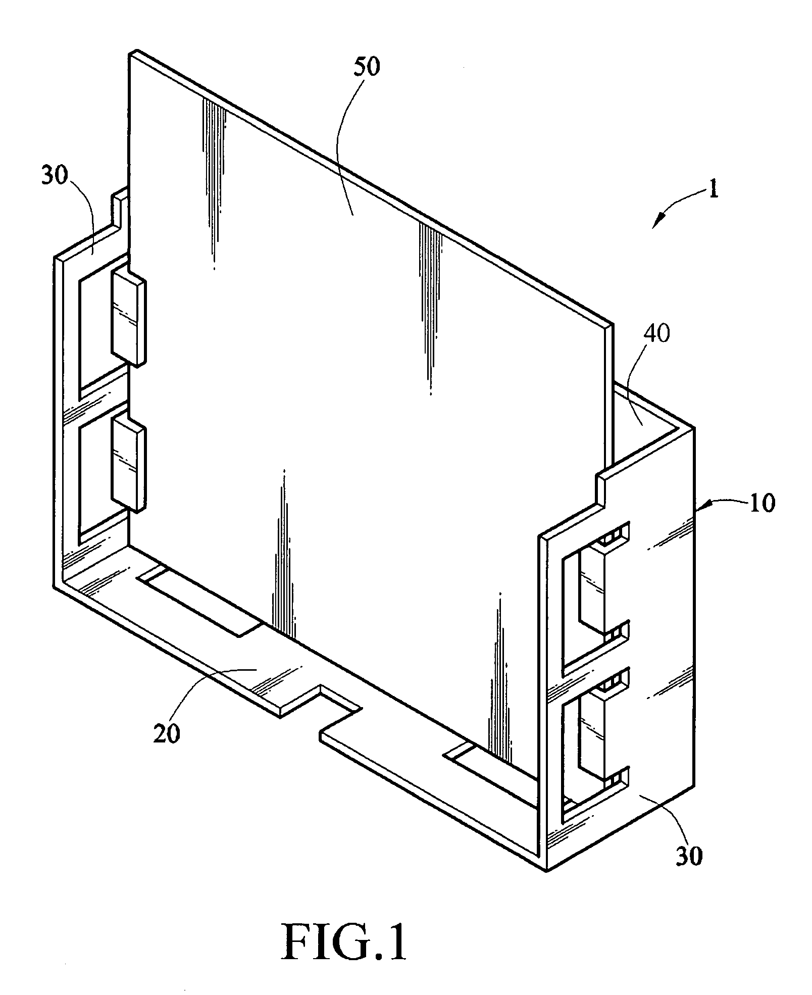 Device for retaining a printed circuit board