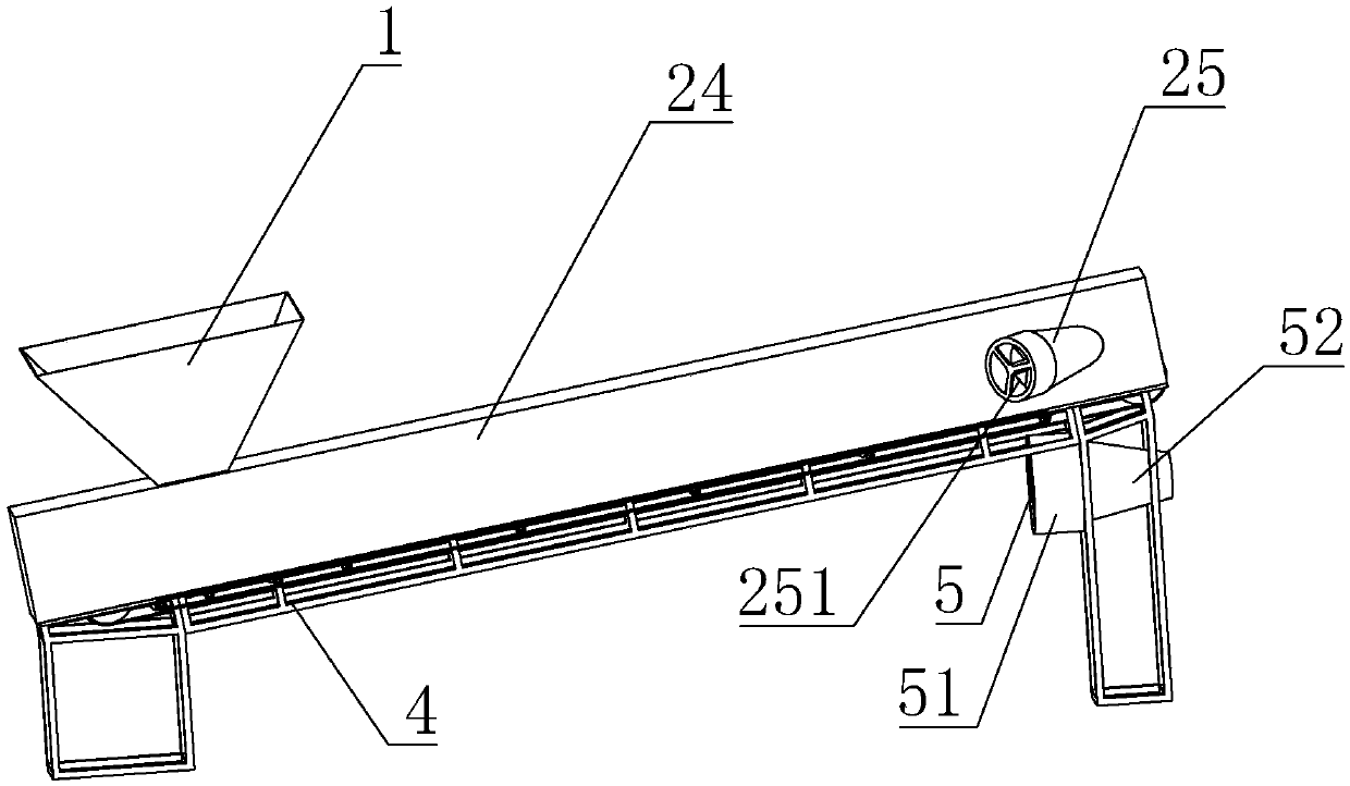 Garbage sorting and conveying device