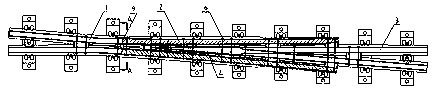 Manufacturing method of reinforced wing rail alloy steel frog