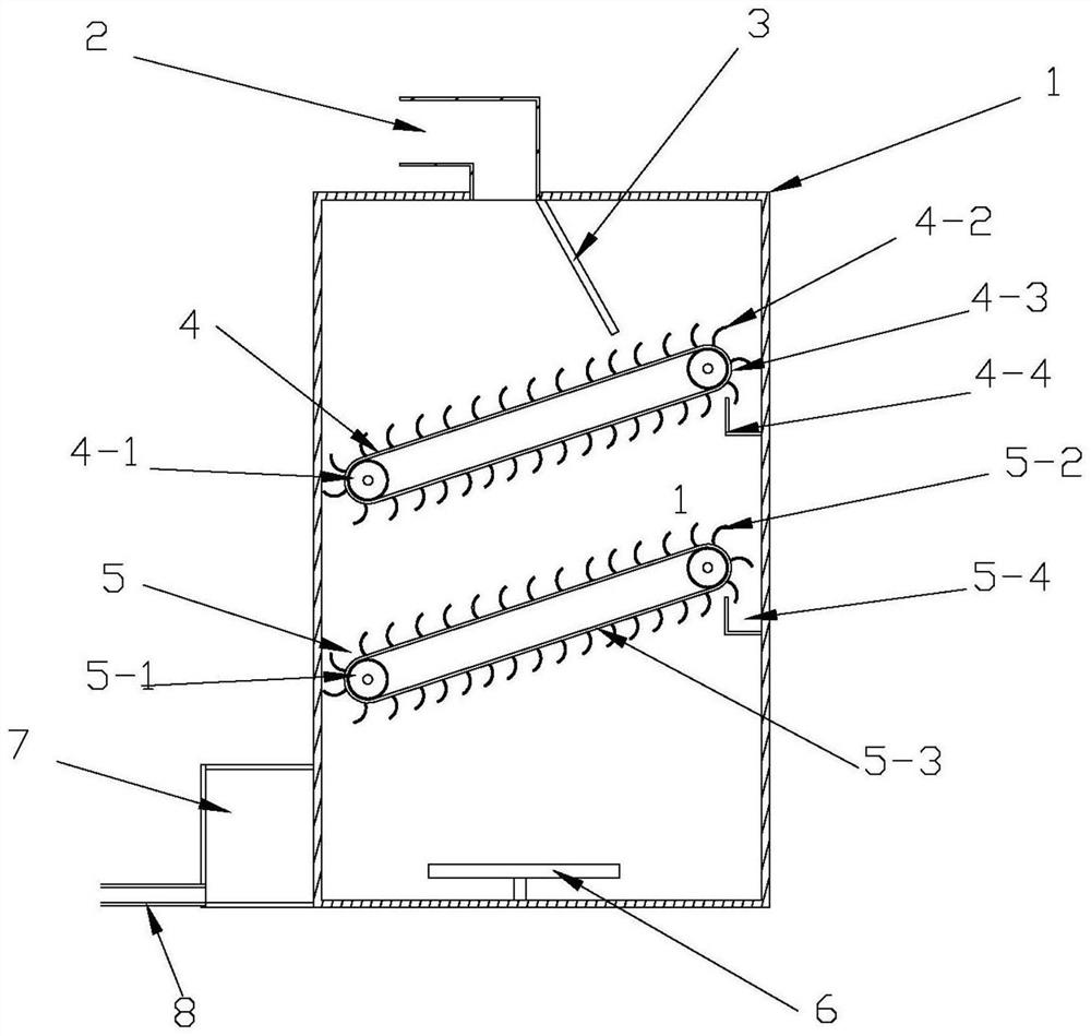 Steel-making cooling water deslagging device