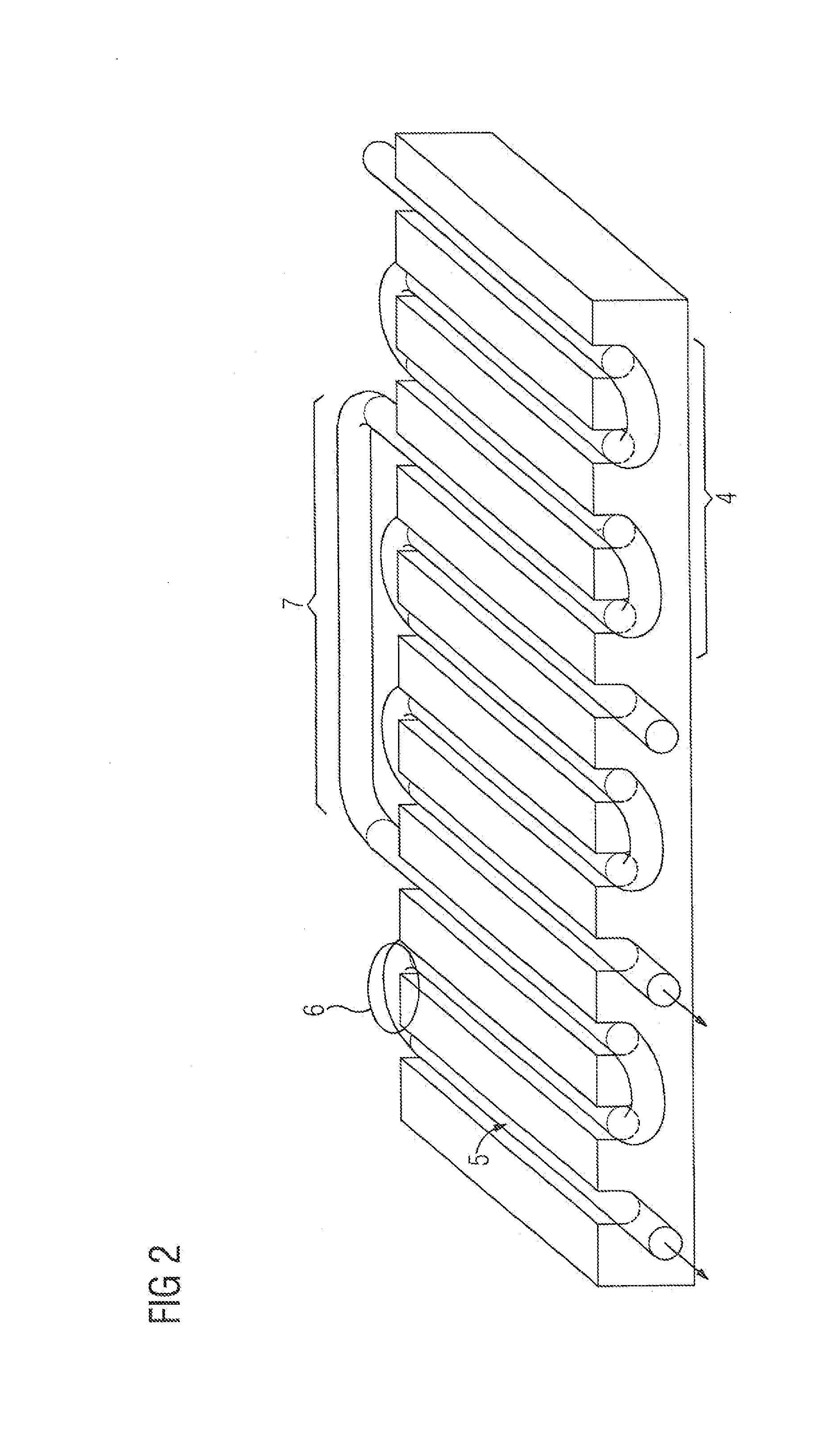 Device for cooling a component of an electrical machine using cooling coils
