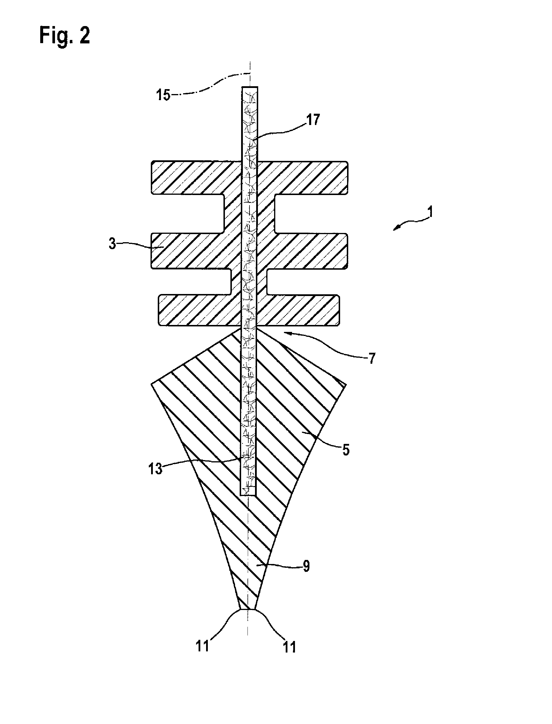 Wiper blade for a window wiper and method for the production of said wiper blade