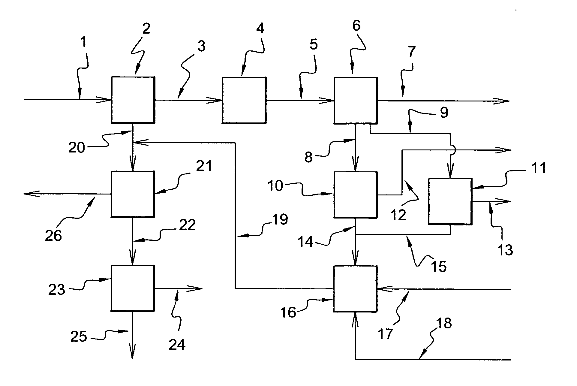 Process and installation for the treatment of DSO