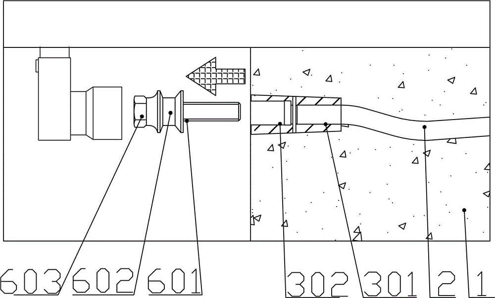 Fixing device for operation platform for shielding wall of AP1000 nuclear island