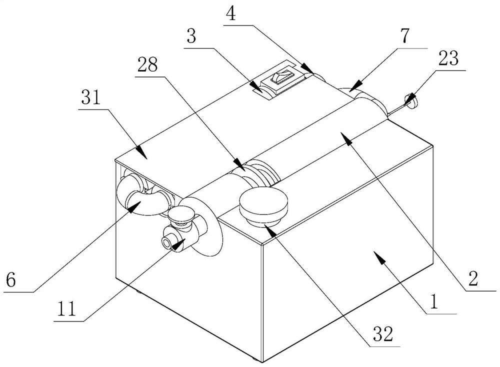 Flushing device for ophthalmic nursing