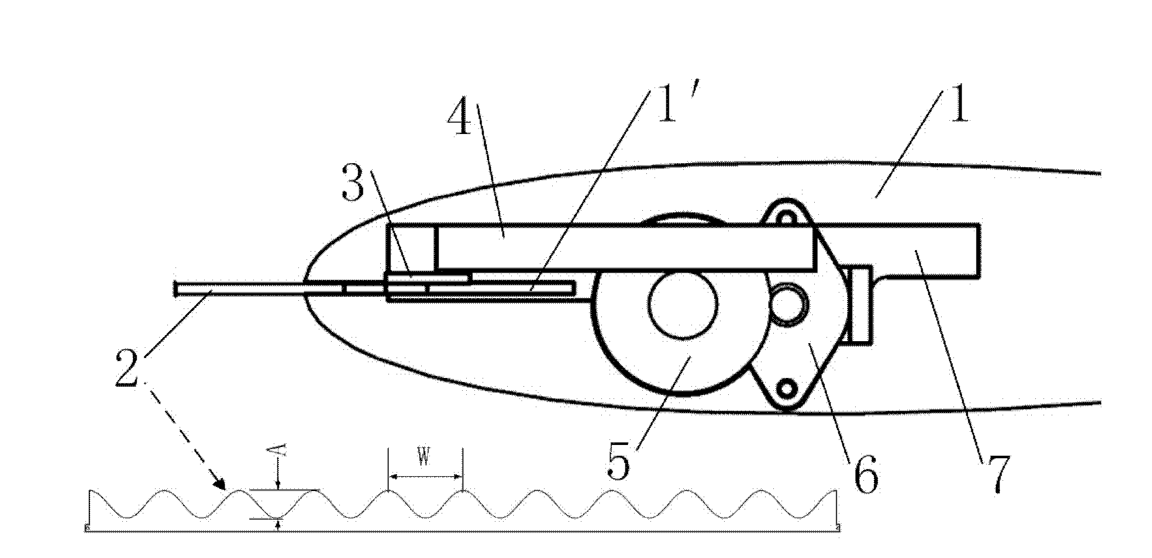 Variable flat plate type bionic leading edge flap device