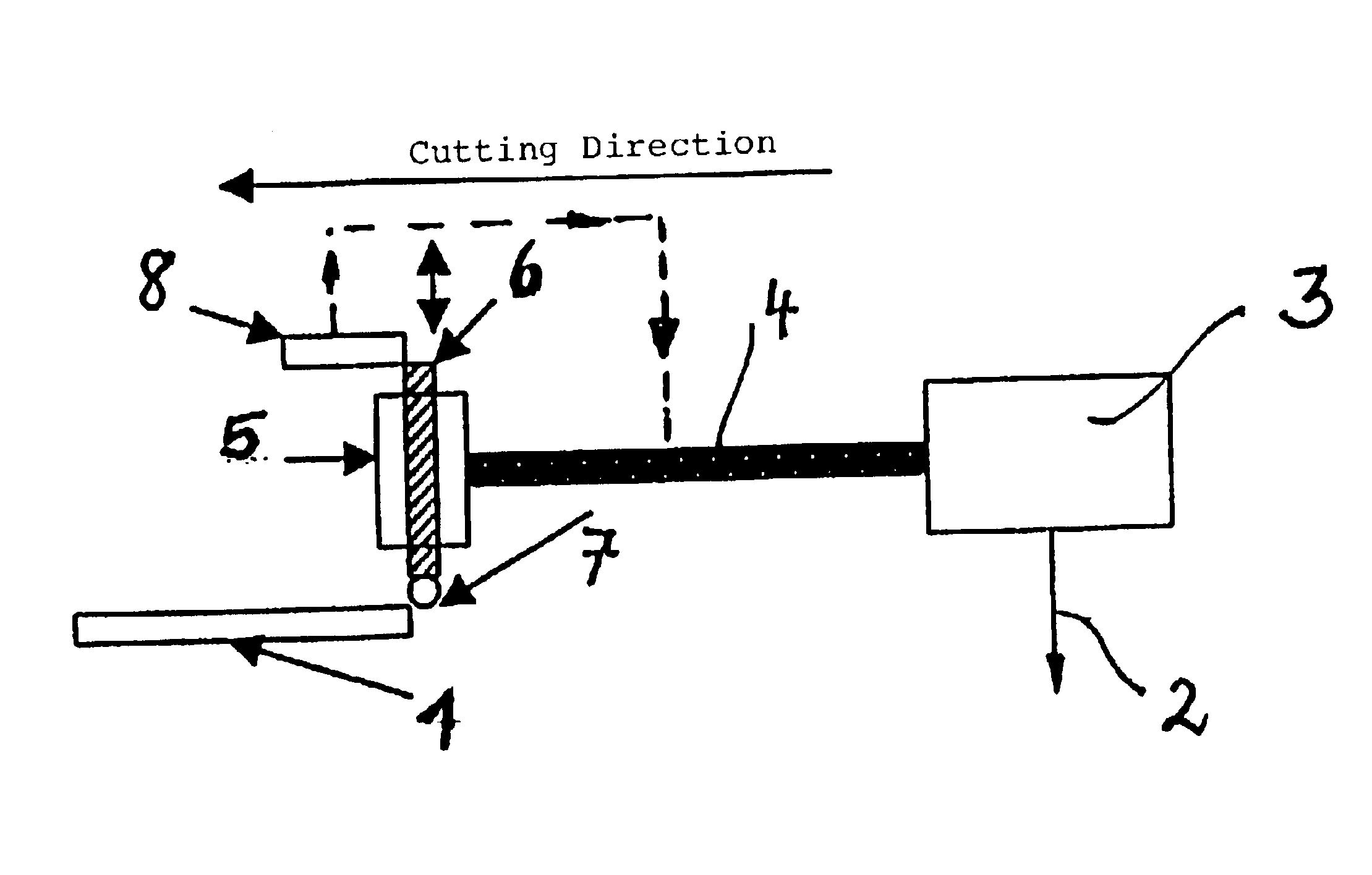 Method and device for cutting a flat workpiece that consists of a brittle material