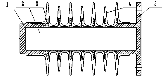 Wind-resistant composite insulator and preparation process thereof