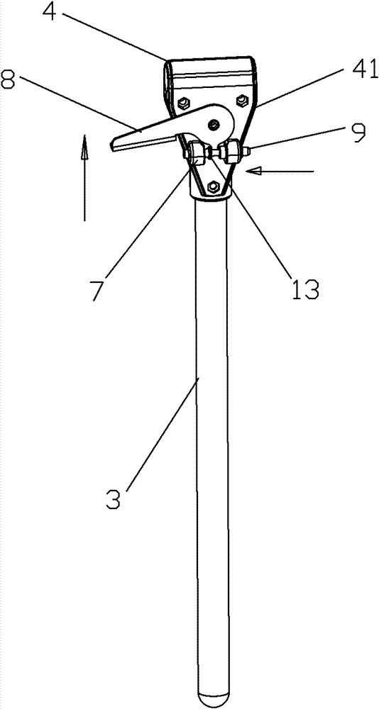 Foldable hand-push type support