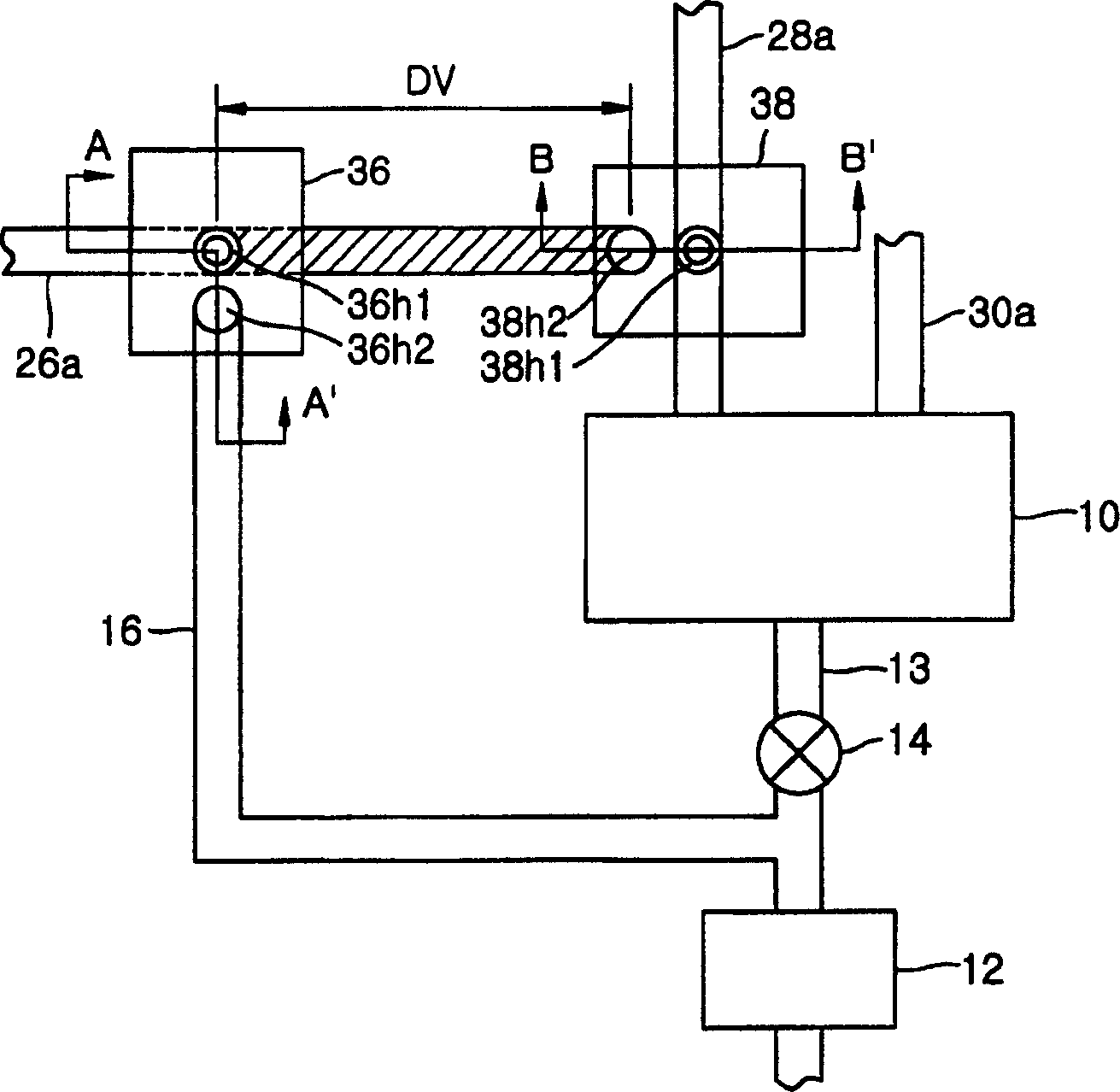 Apparatus including 4-way valve for fabricating semiconductor device, method of controlling valve, and method of fabricating semiconductor device using the apparatus