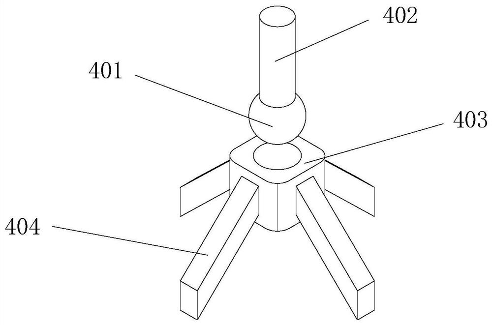 High-strength four-leg for supporting intermediate bulk container