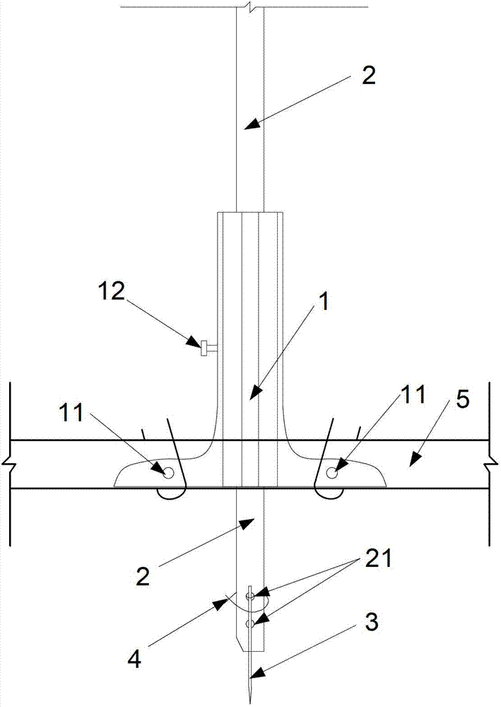 Water level measuring device for river model test