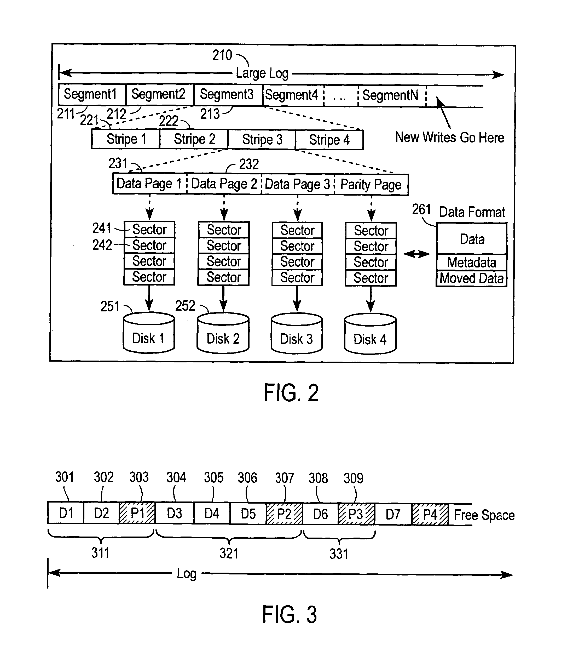 Self-healing log-structured RAID