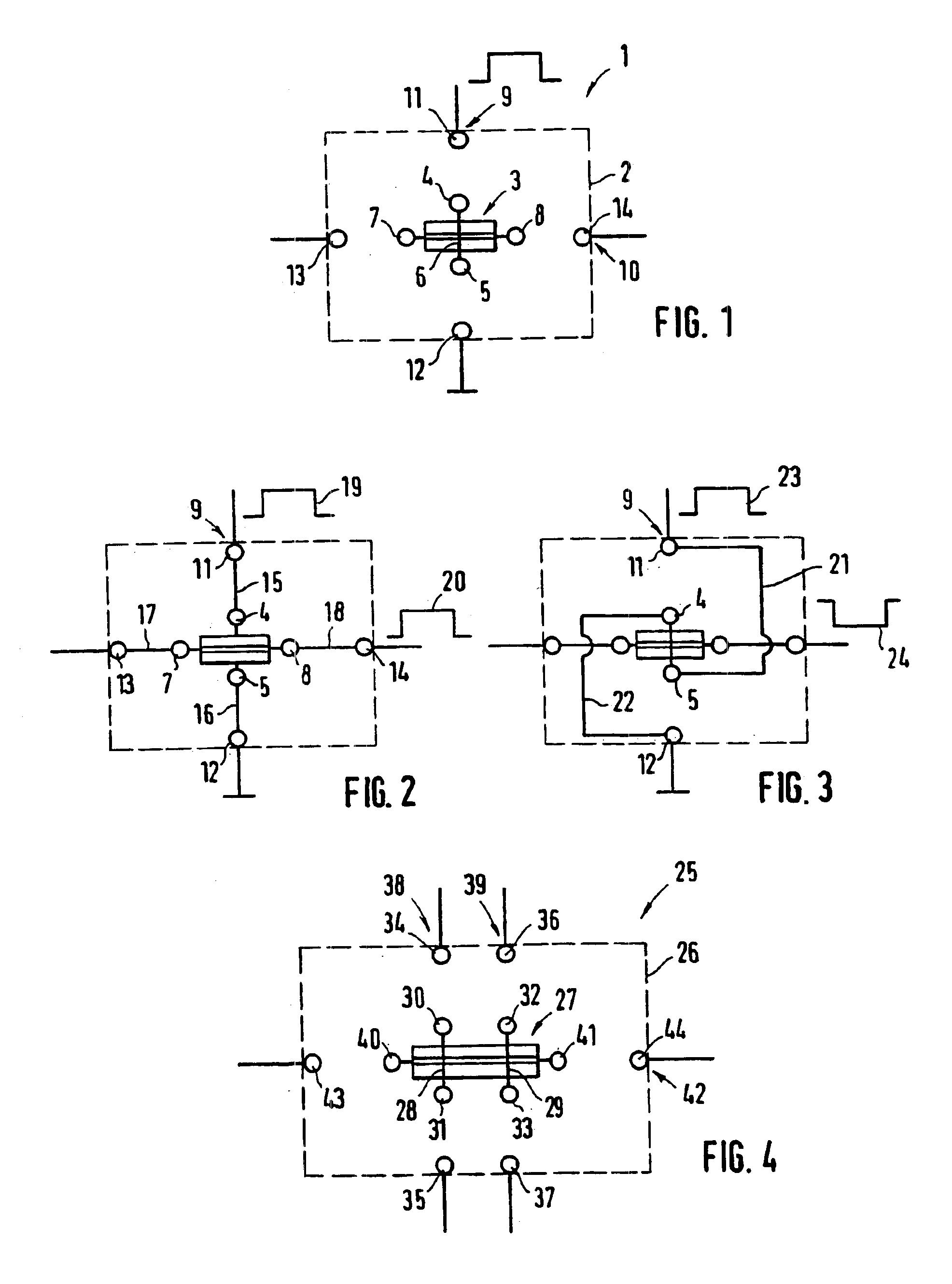 Standard cell arrangement for a magneto-resistive component