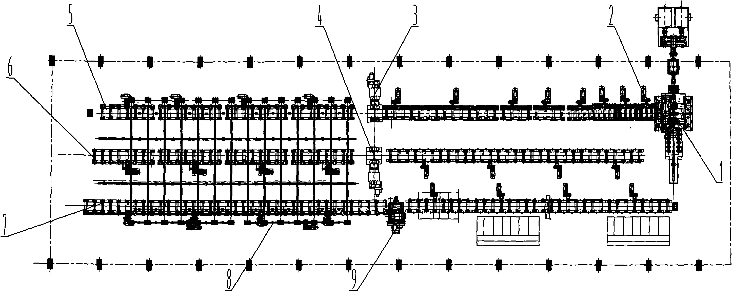 Online double-straightener short-flow finishing line arrangement method in steel plate production