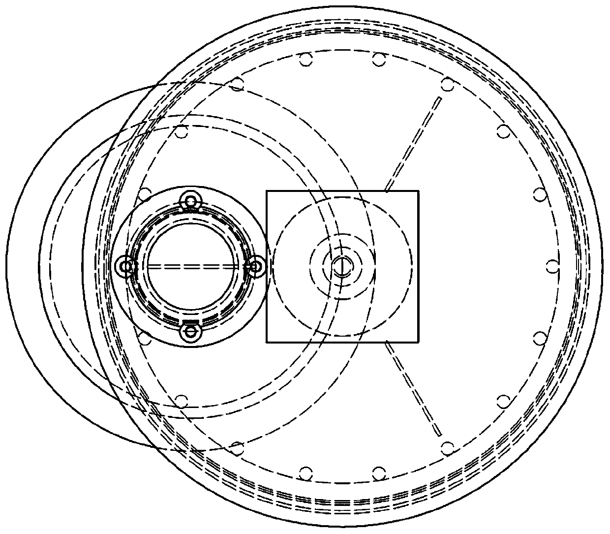 Vacuum strobe frequency observation window