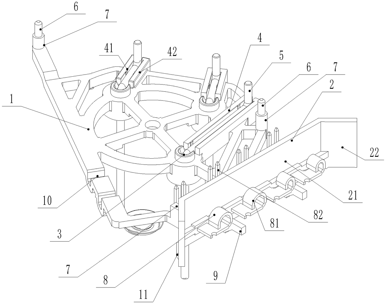 Conductive bracket for motor