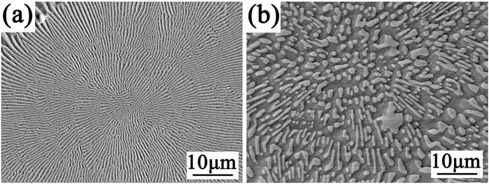 Method for preparing nickel-aluminum-chromium-molybdenum eutectic alloy with outstanding structure heat stability