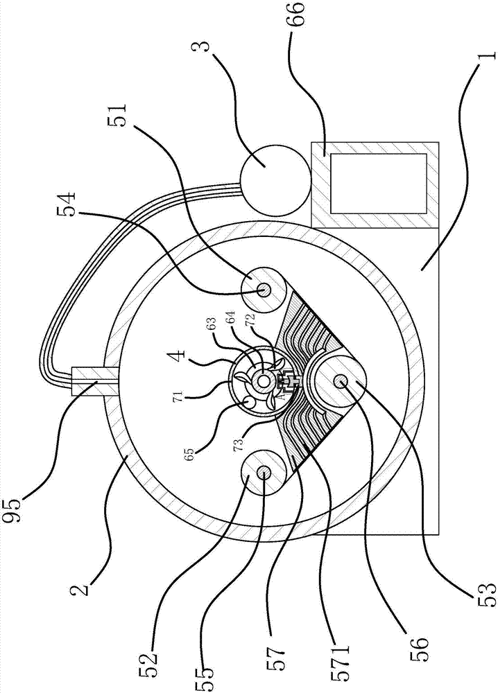 Interception device on vacuum dyeing machine