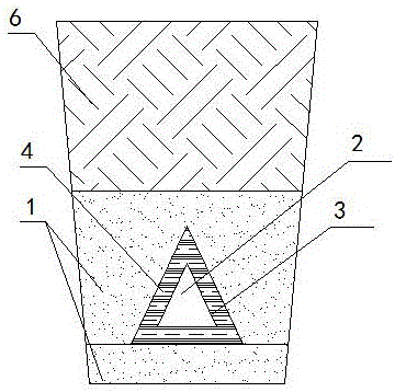 Farmland groundwater runoff nitrogen and phosphorus intercepting and removing combined infiltration device based on triangular-prism-shaped high molecular material infiltration net and application method of farmland groundwater runoff nitrogen and phosphorus intercepting and removing combined infiltration device