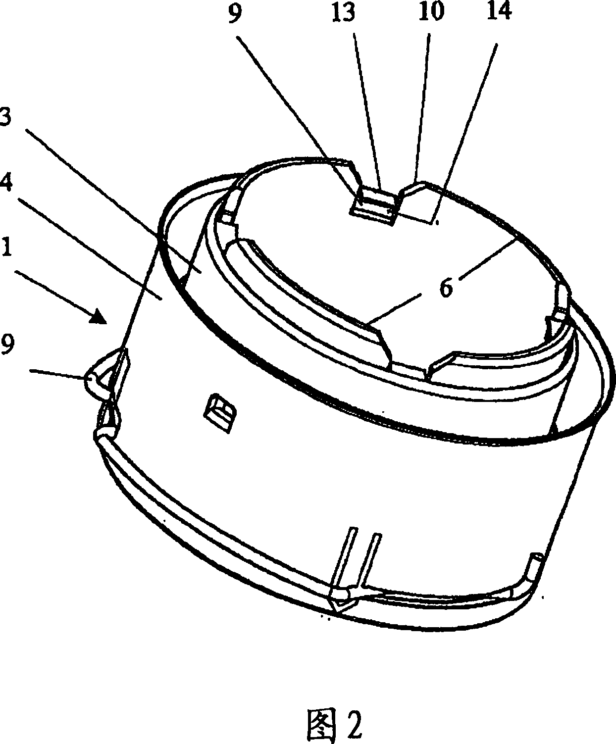 Plug-in connection provided with an angle-locking device