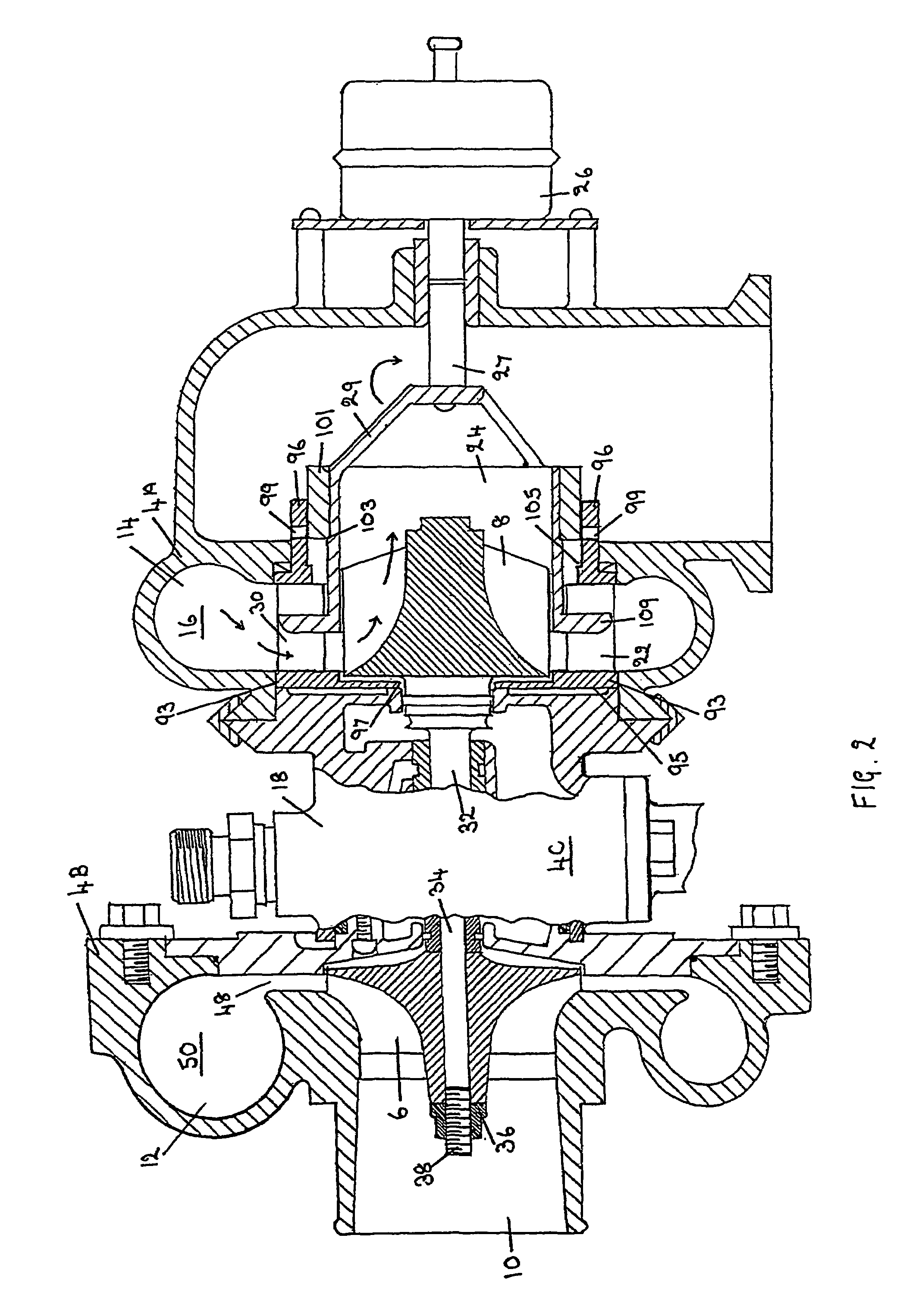 Variable turbocharger apparatus with bypass