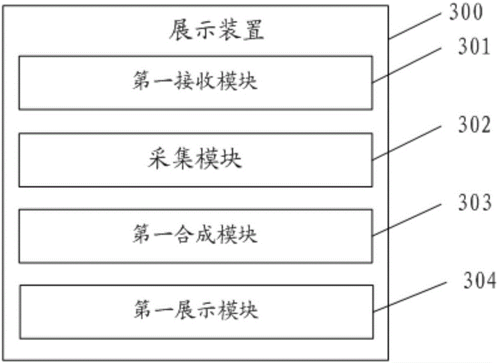 User image display method and user image display device