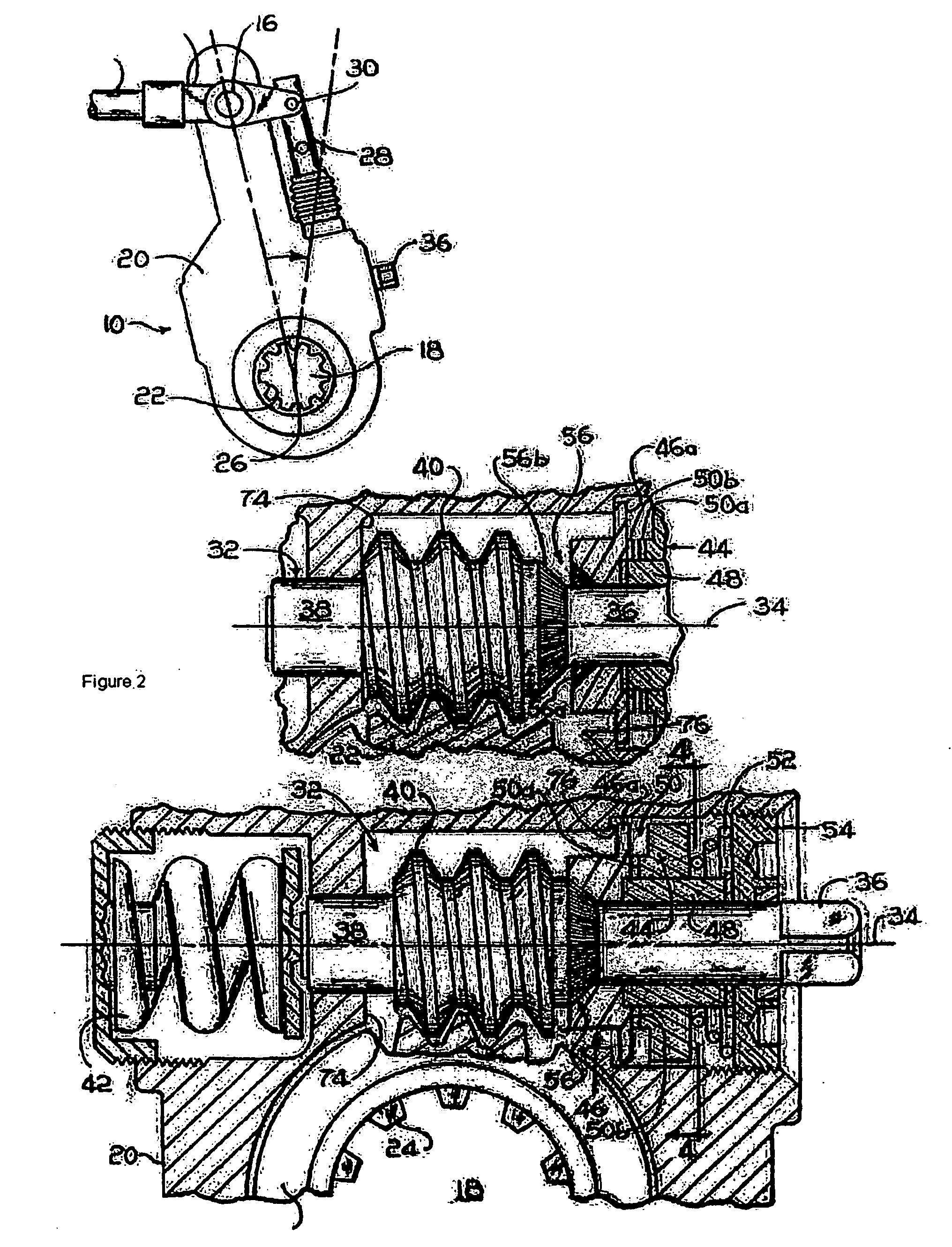 Automatic slack adjuster assembly for vehicle braking system