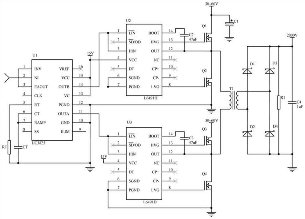 Double-phase constant-flow type cardiac defibrillator