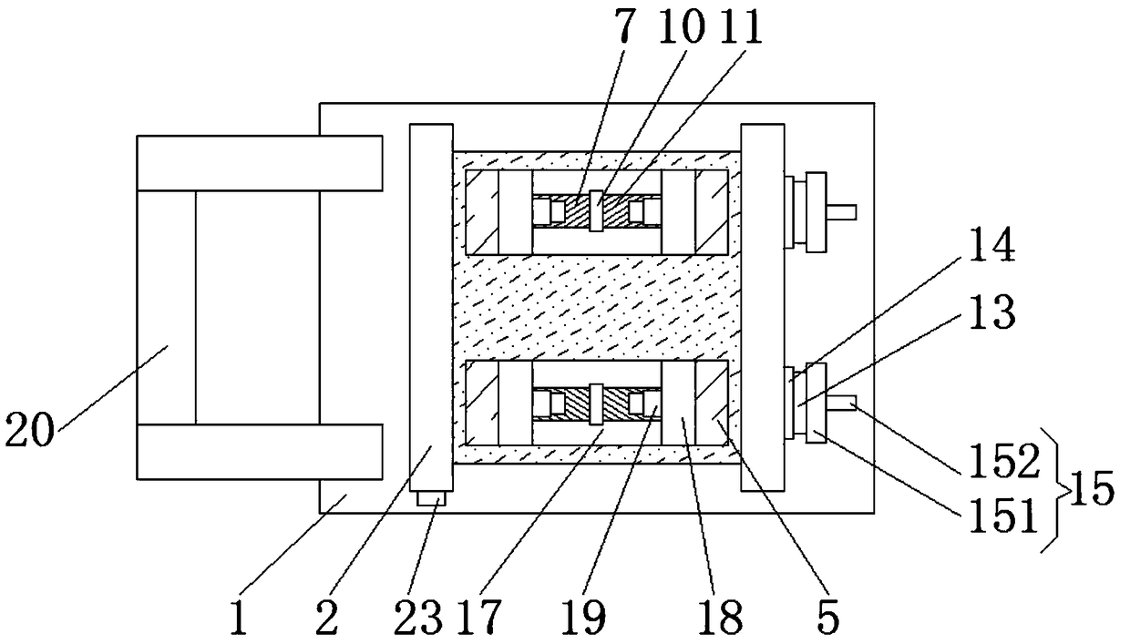 Spring transferring device with fixing function