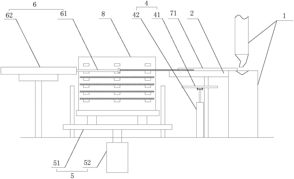 Automatic bending device of elevator door plates