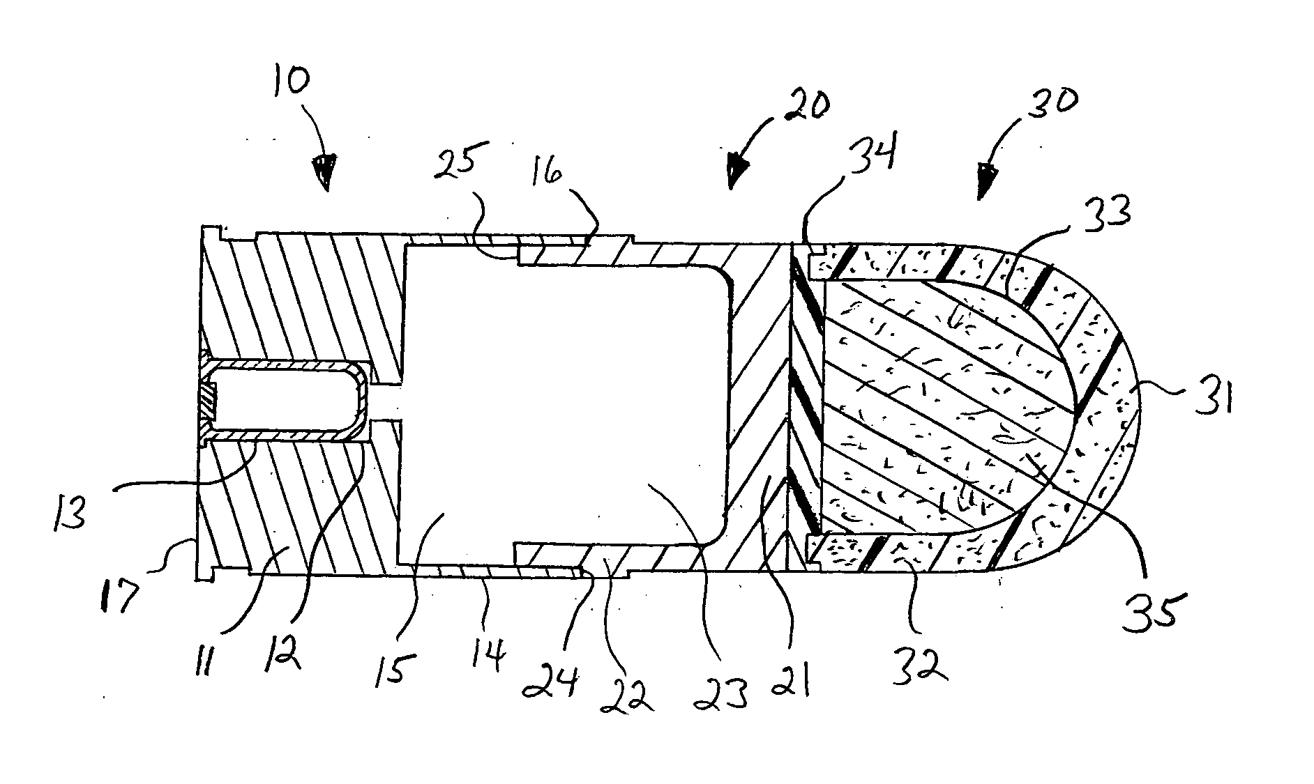 Frangible non-lethal projectile